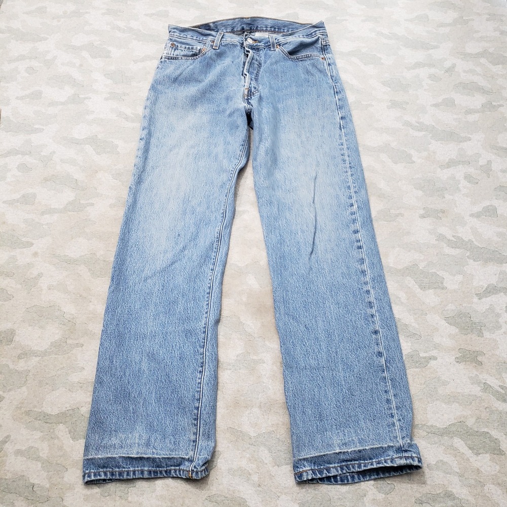 Vintage Levi's 501 Jeans Men 34x32 Blue Straight Leg Denim Y2k Button Fly